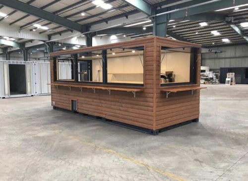 Bar-conteneur de 6 mètres – Cuisine mobile professionnelle clé en main Ma boutique